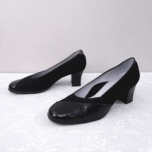 BeautiFeel Patent Leather Black Nubuck Pumps EU 41